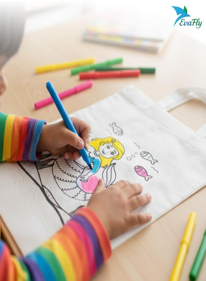 Evafly gift bags medium size for gifting - 24 Pcs | L10 x H12 x W3.5 inches, gift bags for Birthday, carry bags for gift, Return Gifts for Kids Age 10-12 - White color - Image 4